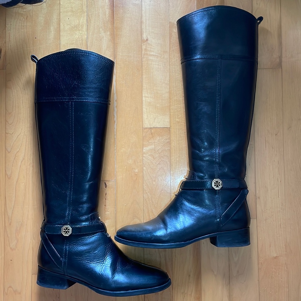Tory Burch Leather Riding Boots Size 7